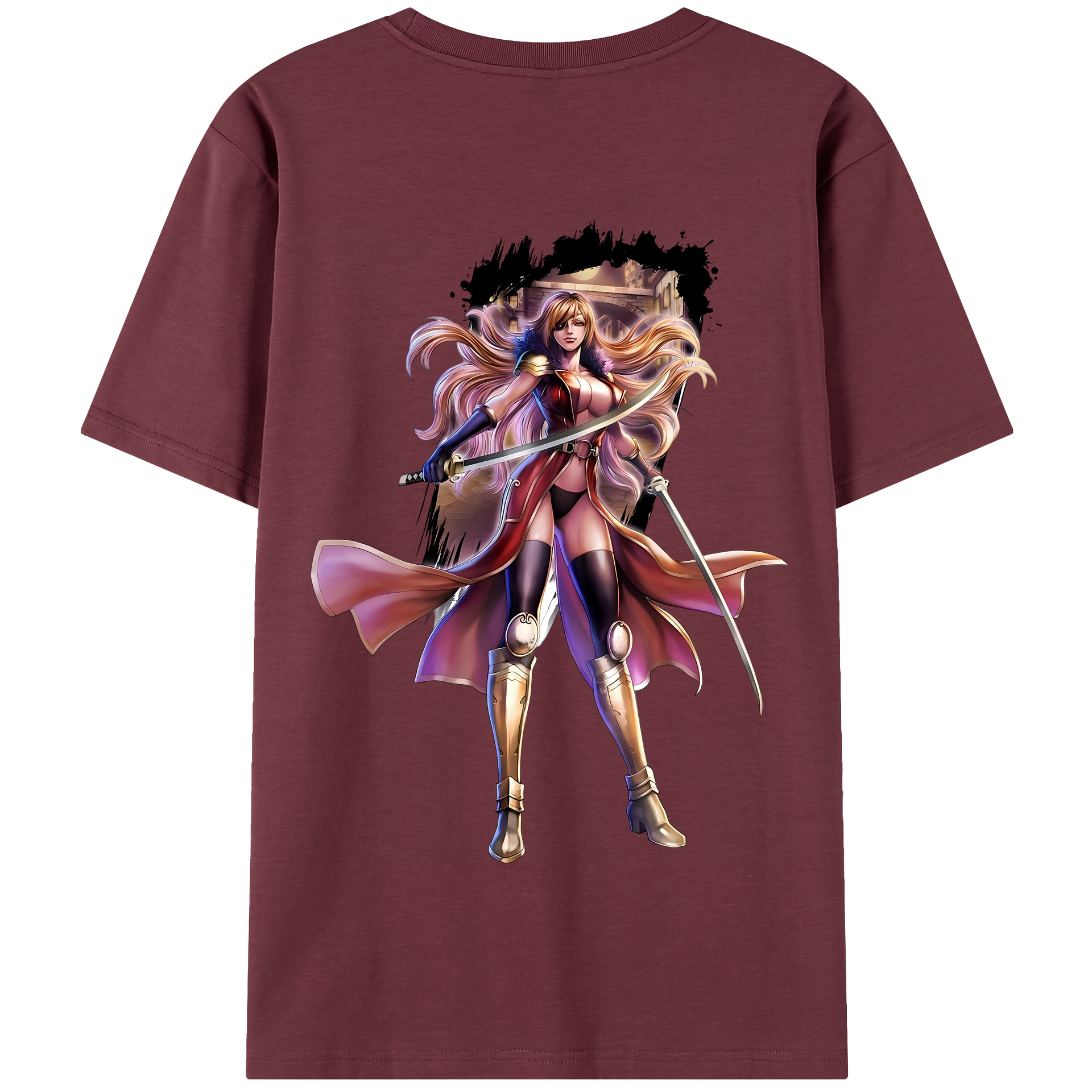 （画像用） 北斗の拳 Fist of the North Star 綿100％半袖Tシャツ（背面プリント）
